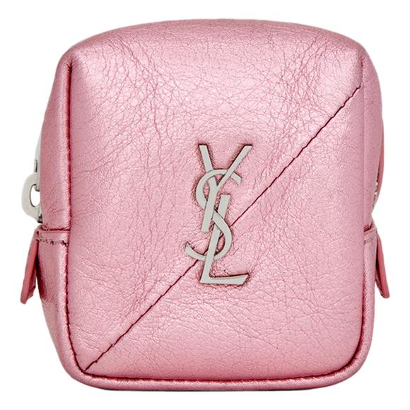 Saint Laurent Jamie YSL Keyring Cube Pink - Picture 1 of 3